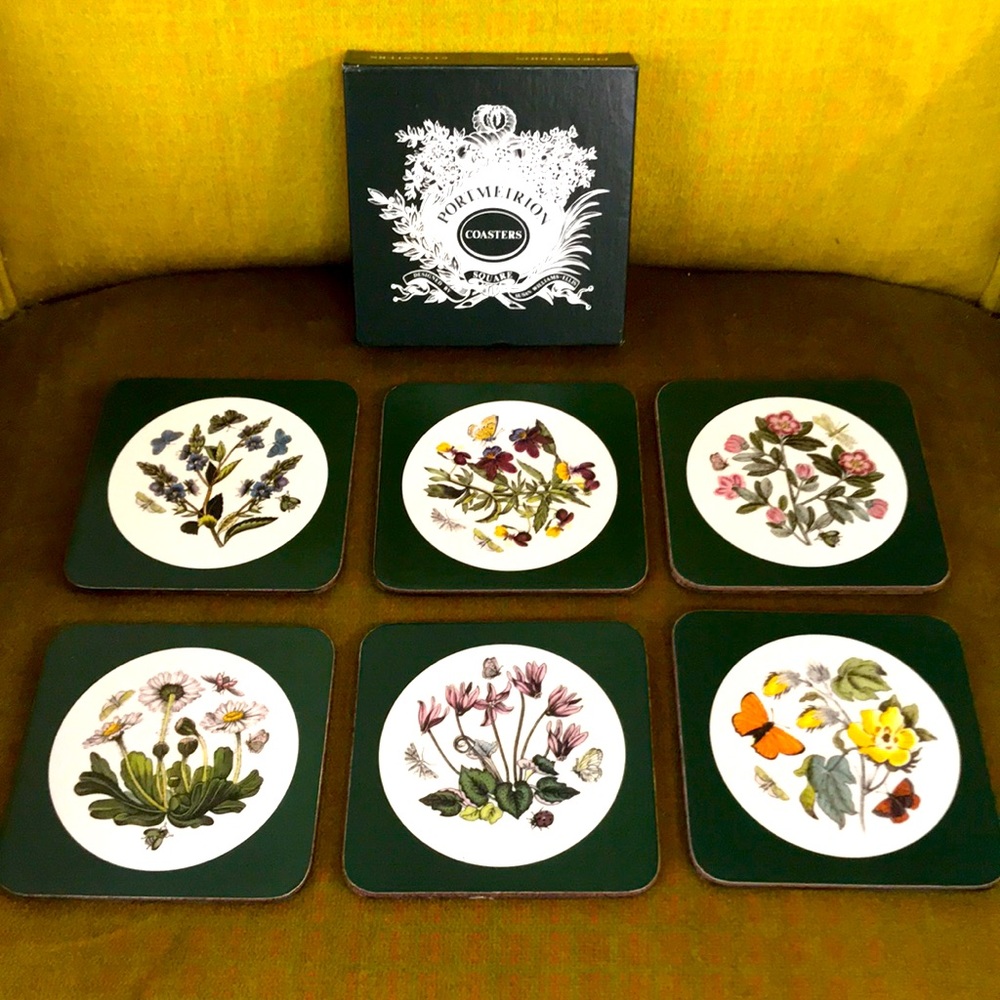 Portmeirion floral insect coasters